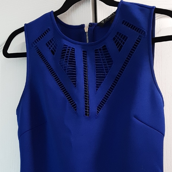 Guess Cobalt Blue Sleeveless Midi Dress - Picture 2 of 8